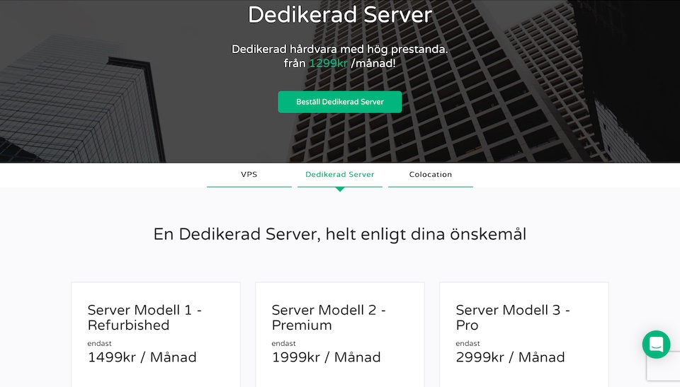 Dedikerad server - Jämför & Ansök Idag - Jämför-Webbhotell.se