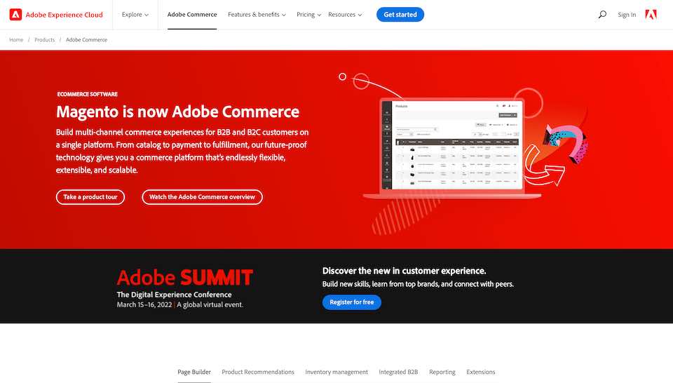 Adobe Commerce Webbshop