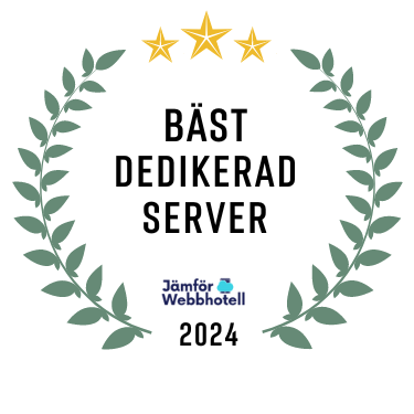 Utmärkelsen Bäst dedikerad server