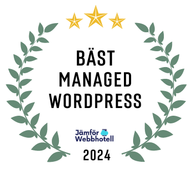 Utmärkelsen Bäst Managed WordPress