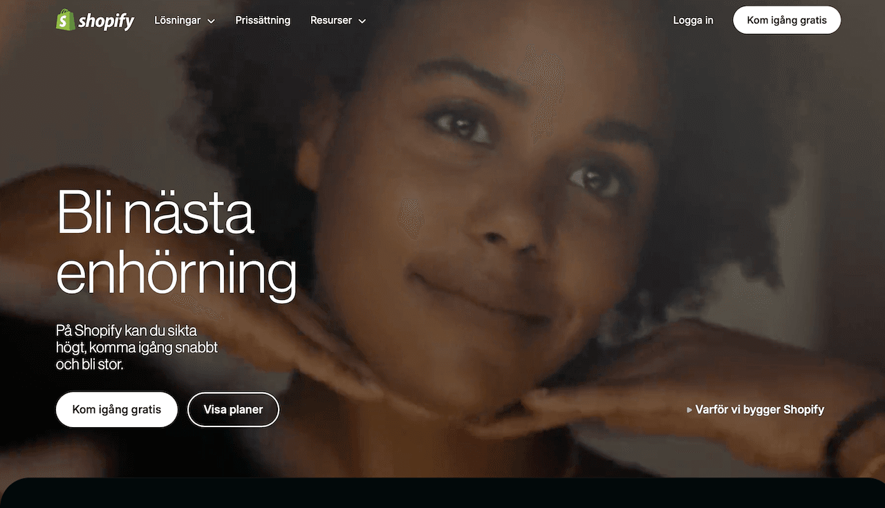 Shopify webbshop
