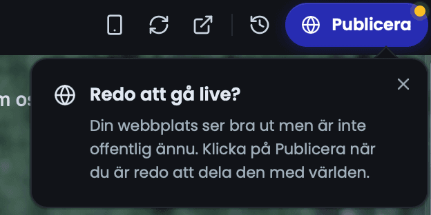 Strato AI app- och sitebuilder – gå live
