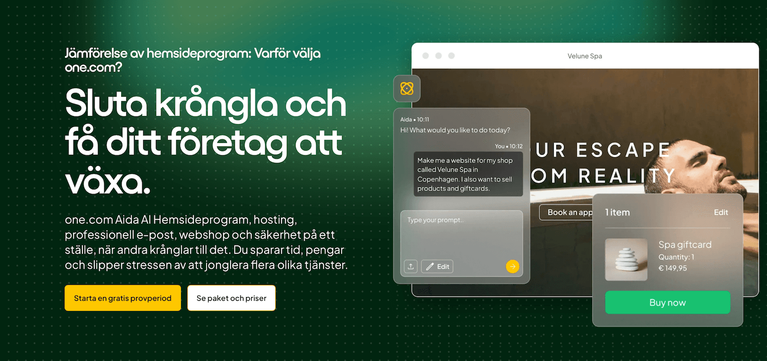 Aida AI Hemsideprogram