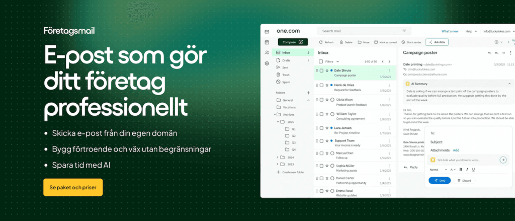 One.com företagsmail