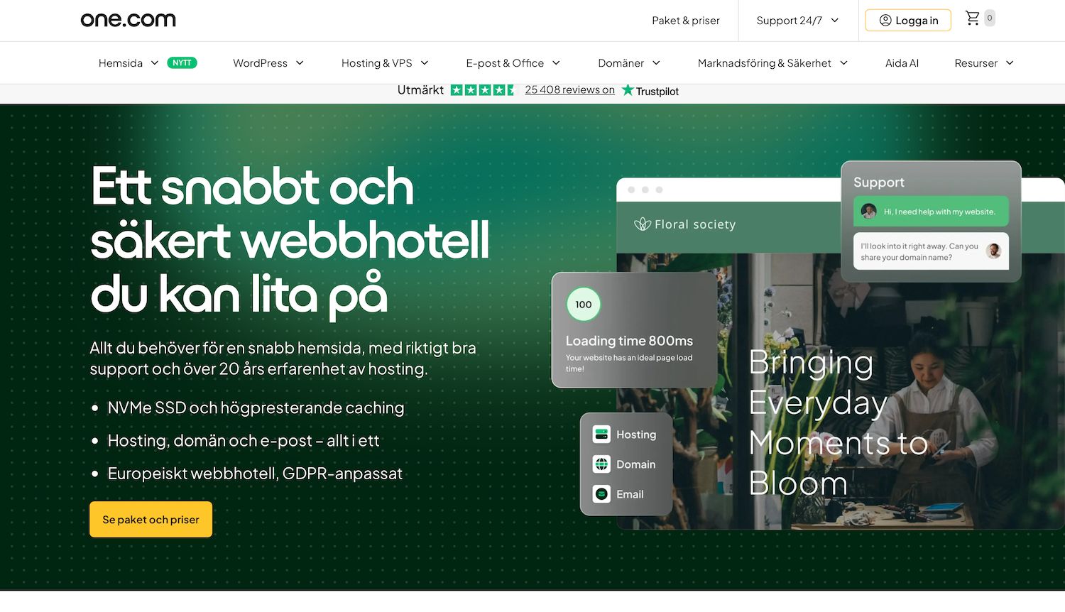 One.com webbhotell
